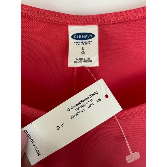 Old Navy Sleeveless Cami Knit Dress Large Lady Guava NEW - Picture 4 of 8